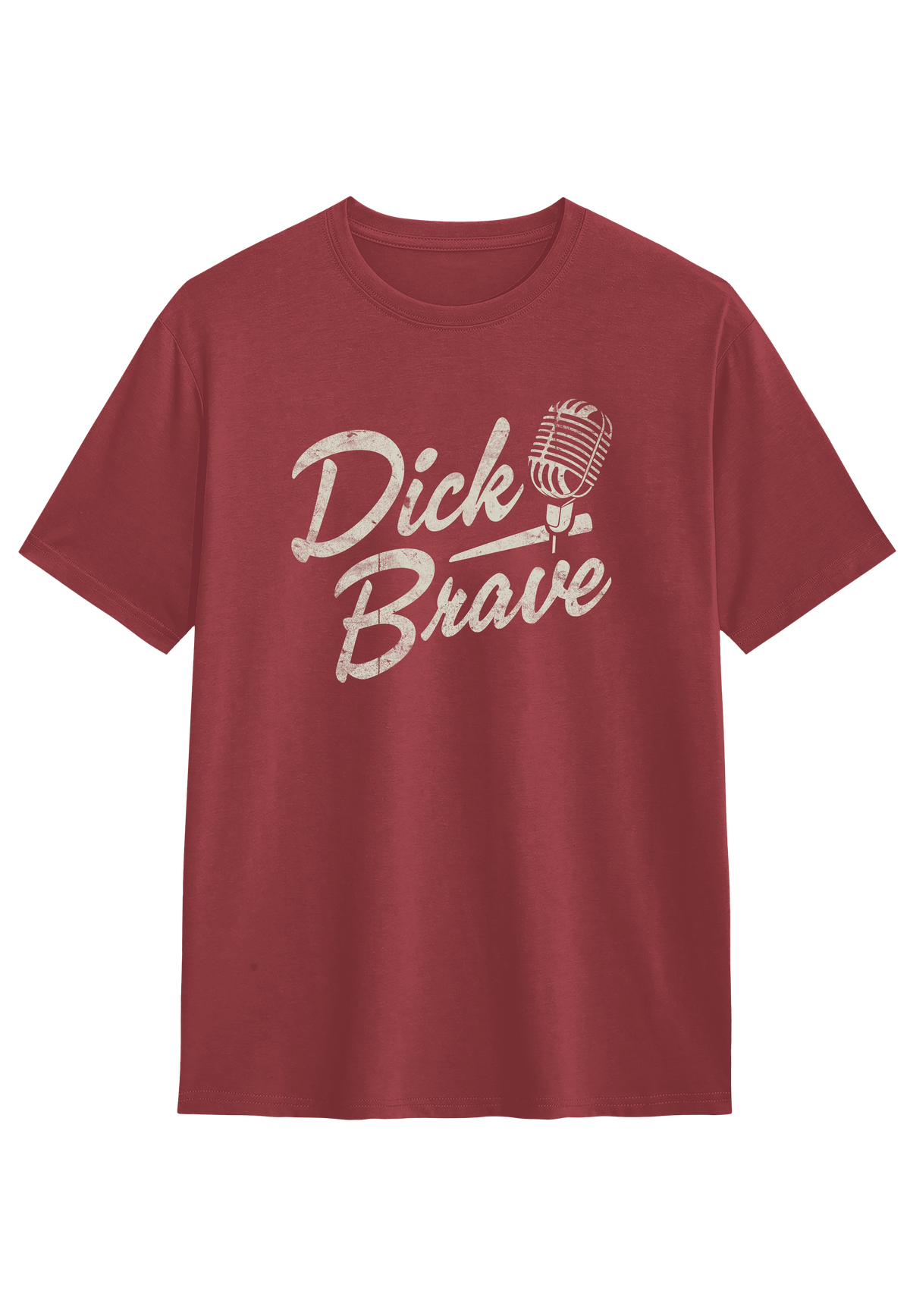 Dick Brave Mic Logo Cardinal Red T-Shirt
