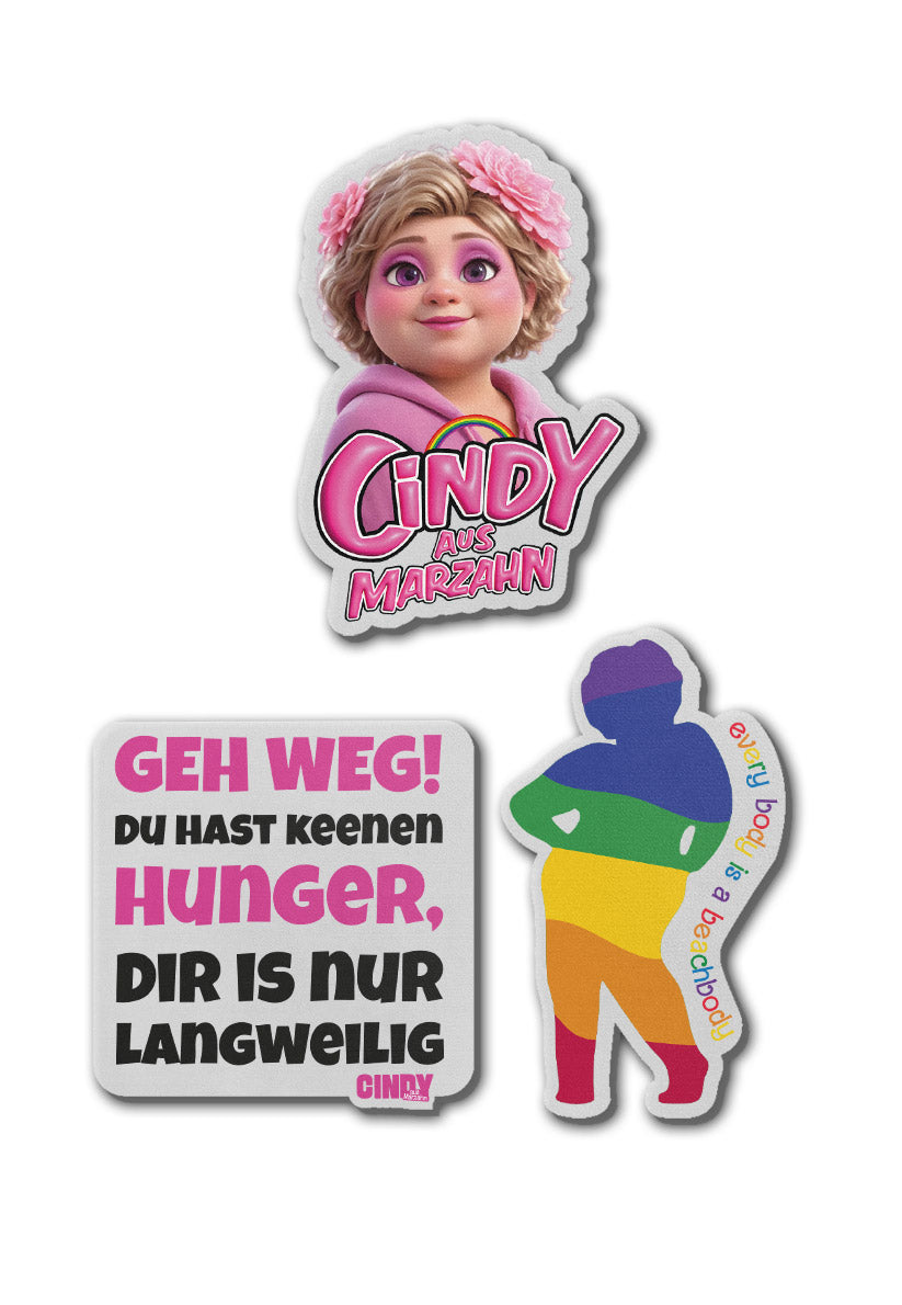 Cindy aus Marzahn - Silhouette - Magnet Set | Neutral-Image