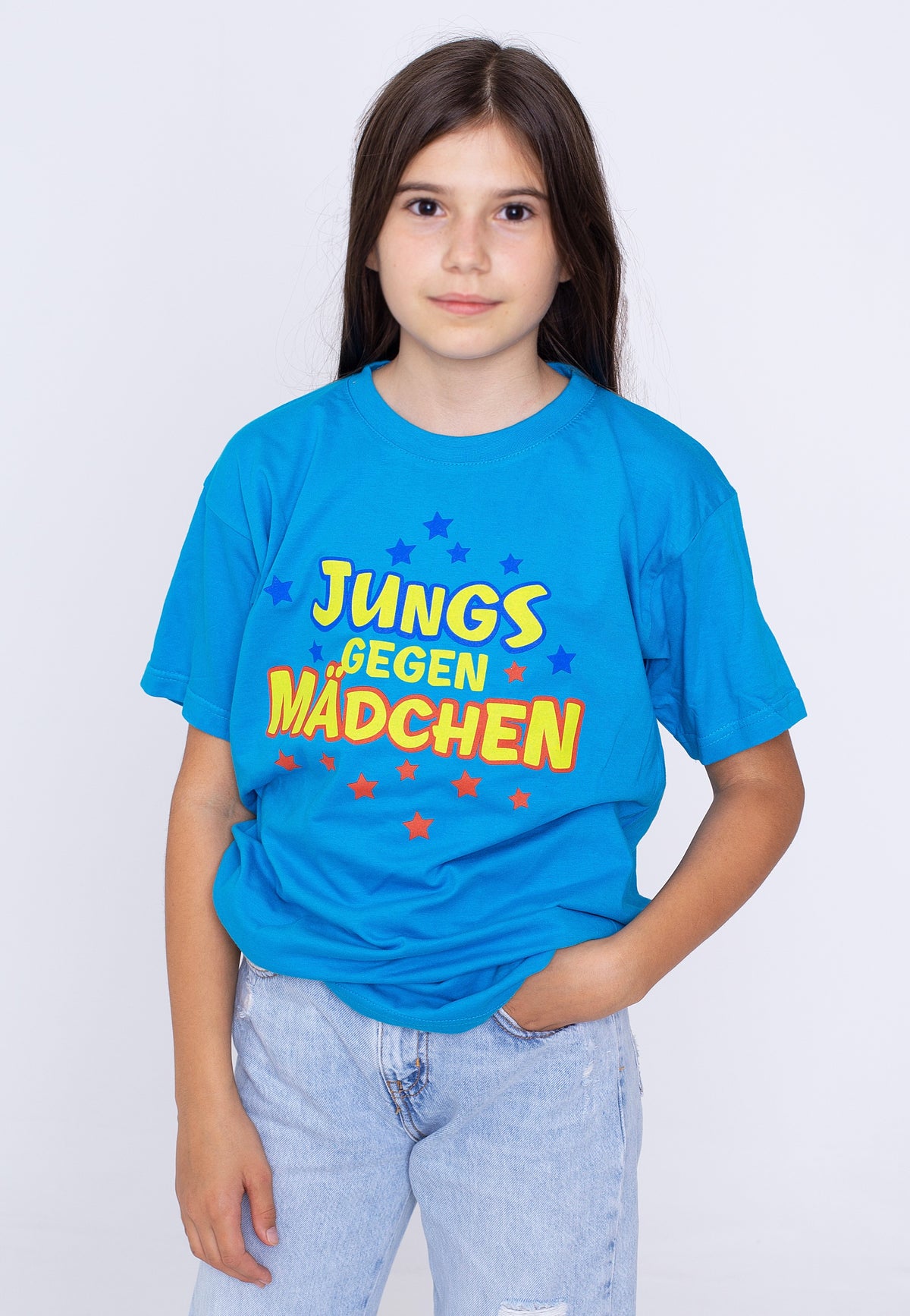 Bibi & Tina Jungs Gegen Mädchen Türkis Kids T-Shirt