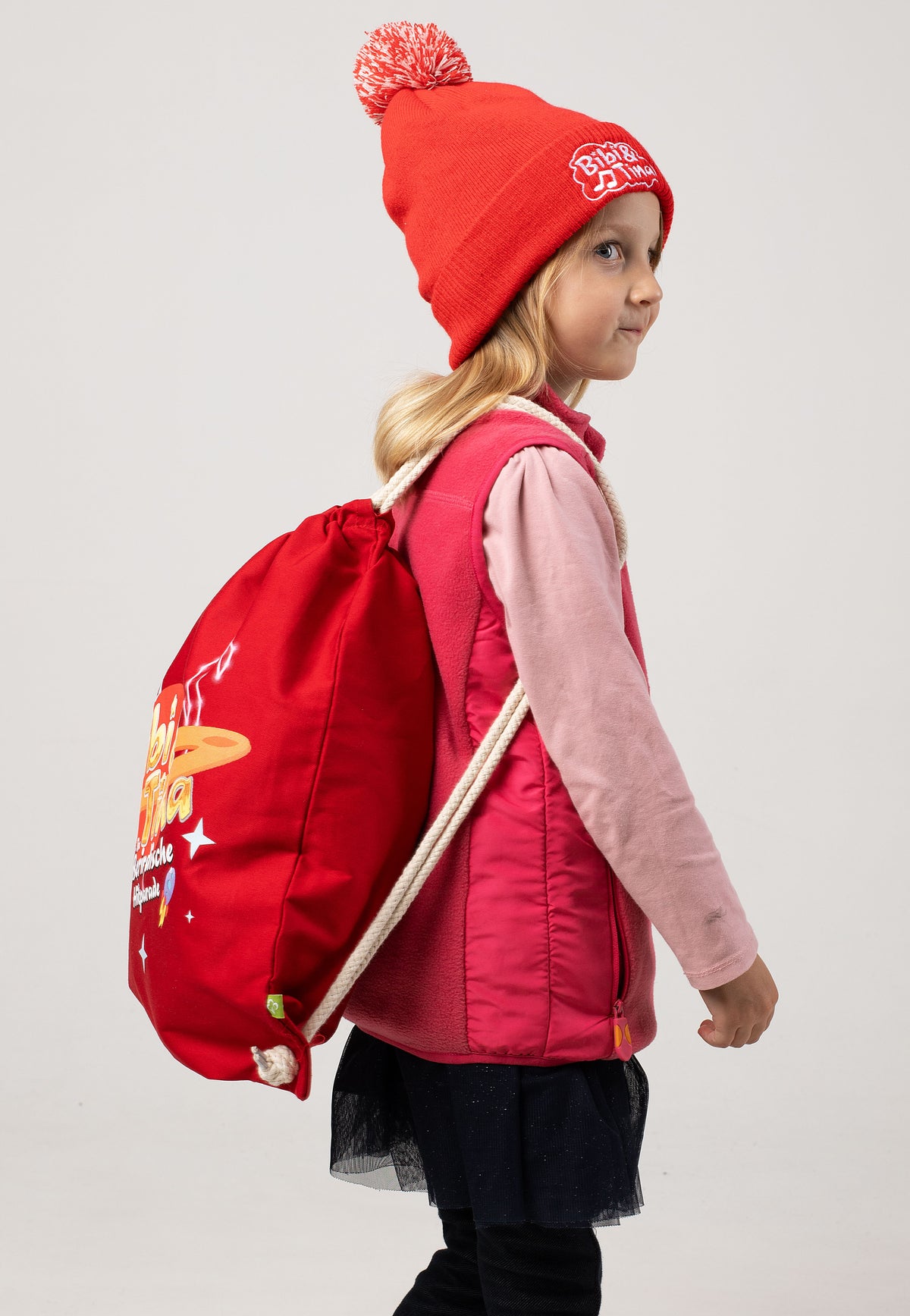 Bibi & Tina Außerirdische Hitparade Red Drawstringbag