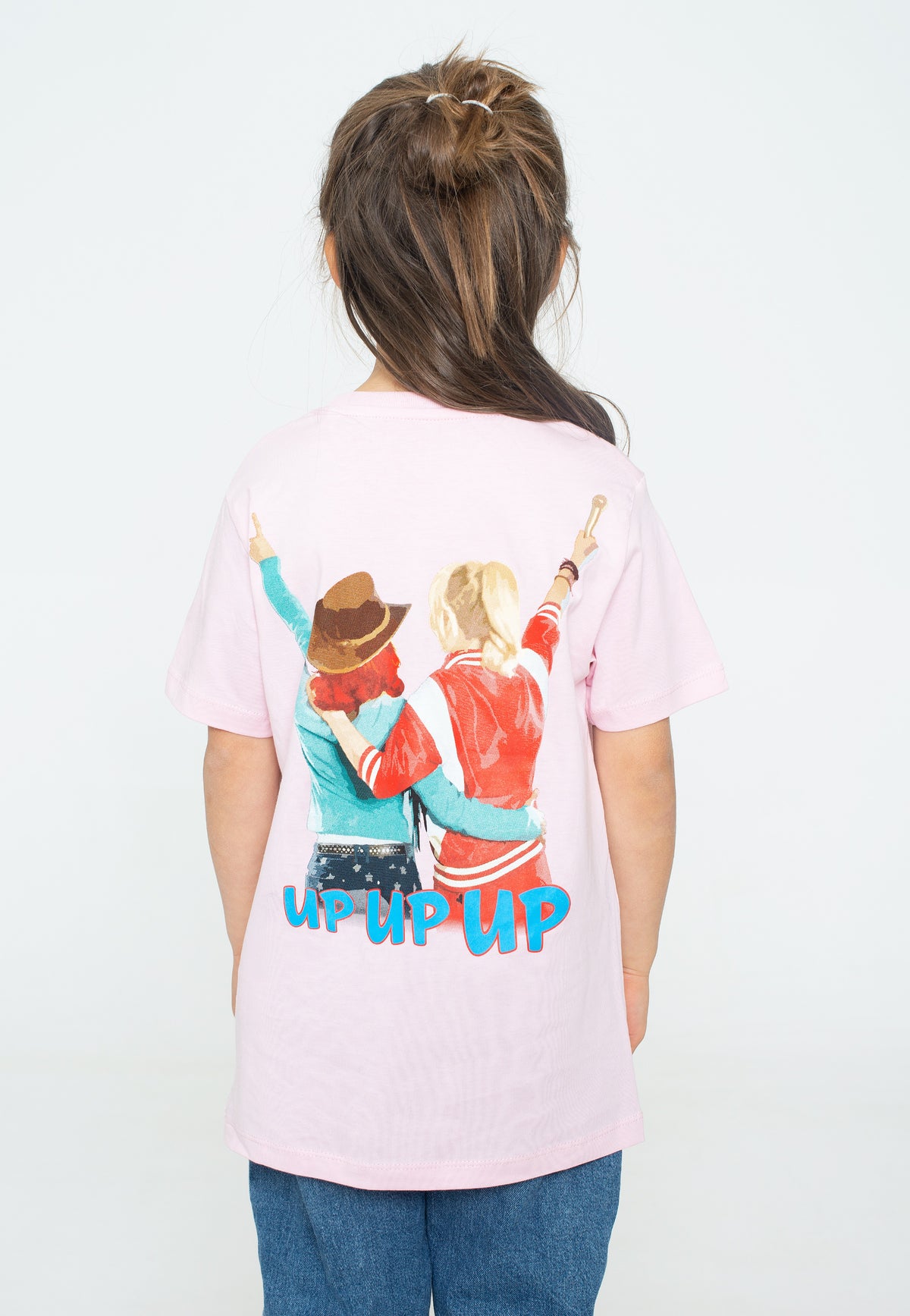 Bibi & Tina Up Up Up Logo 2022 Cotton Pink T-Shirt