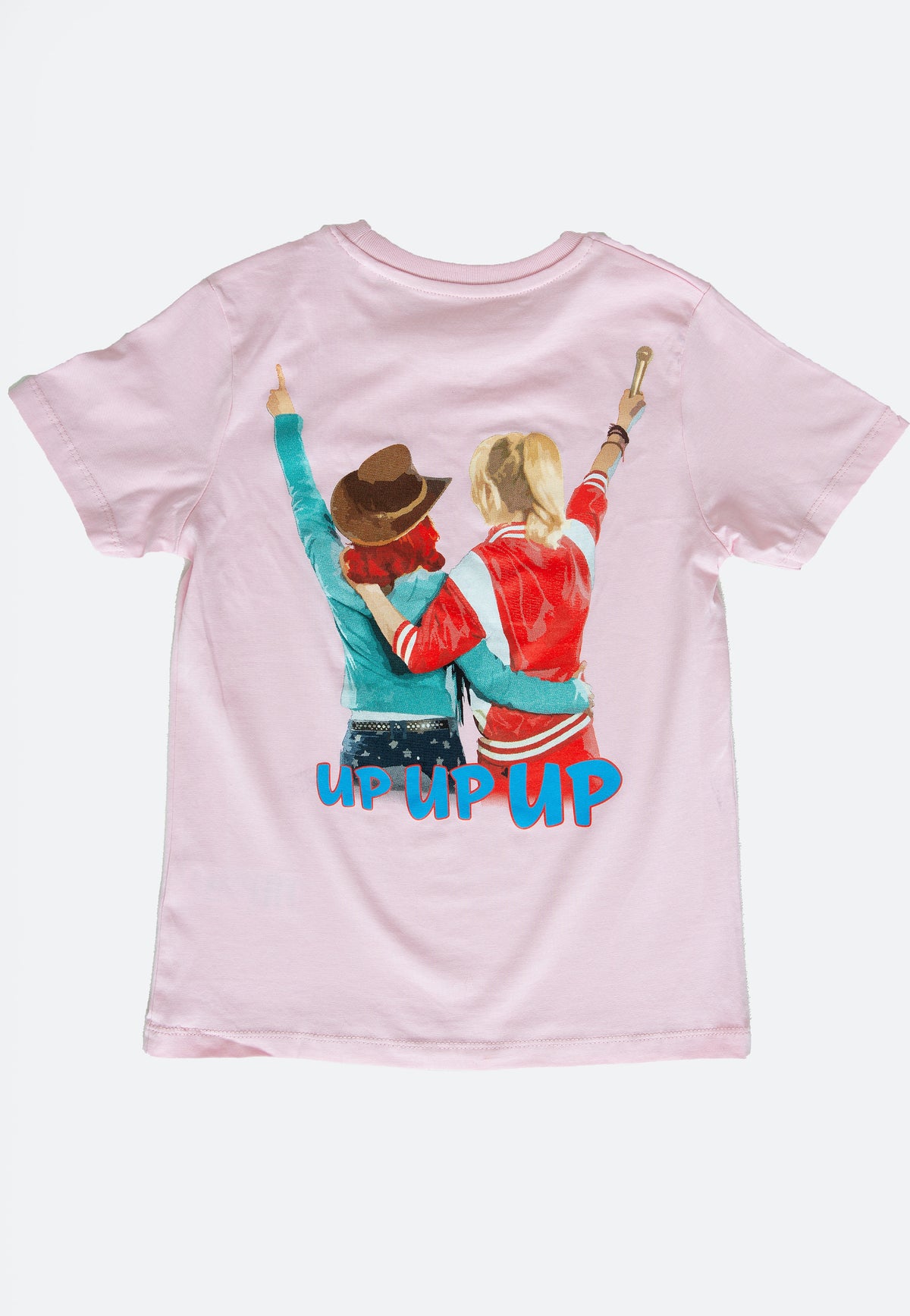 Bibi & Tina Up Up Up Logo 2022 Cotton Pink T-Shirt