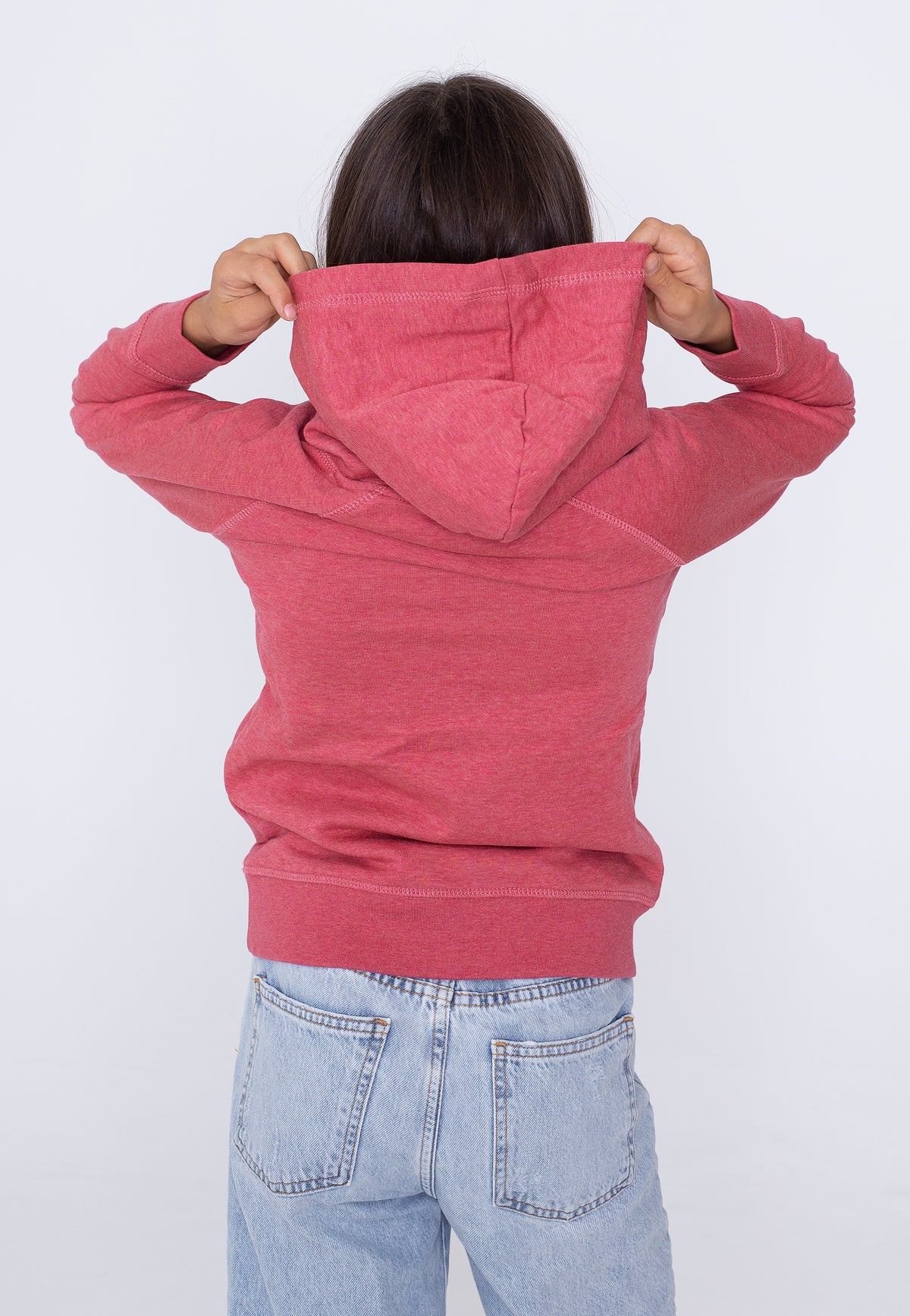 Bibi & Tina Nobody's Perfect Heather Cranberry Kids Hoodie